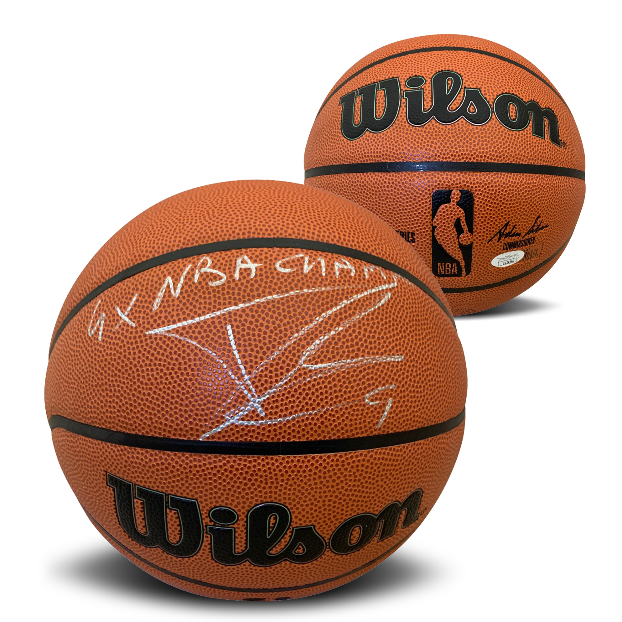 Tony Parker Autographed San Antonio Signed NBA Full Size Basketball 4 x CHAMP JSA COA 1